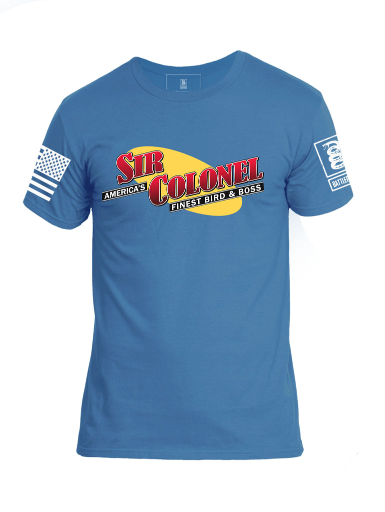 Battleraddle America's Sir Colonel Finest Bird And Boss Mens Cotton Crew Neck T Shirt - Battleraddle® LLC