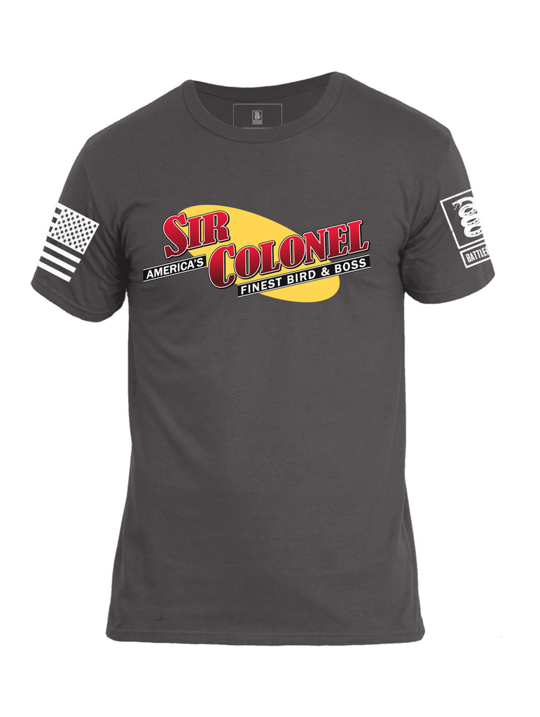 Battleraddle America's Sir Colonel Finest Bird And Boss Mens Cotton Crew Neck T Shirt - Battleraddle® LLC