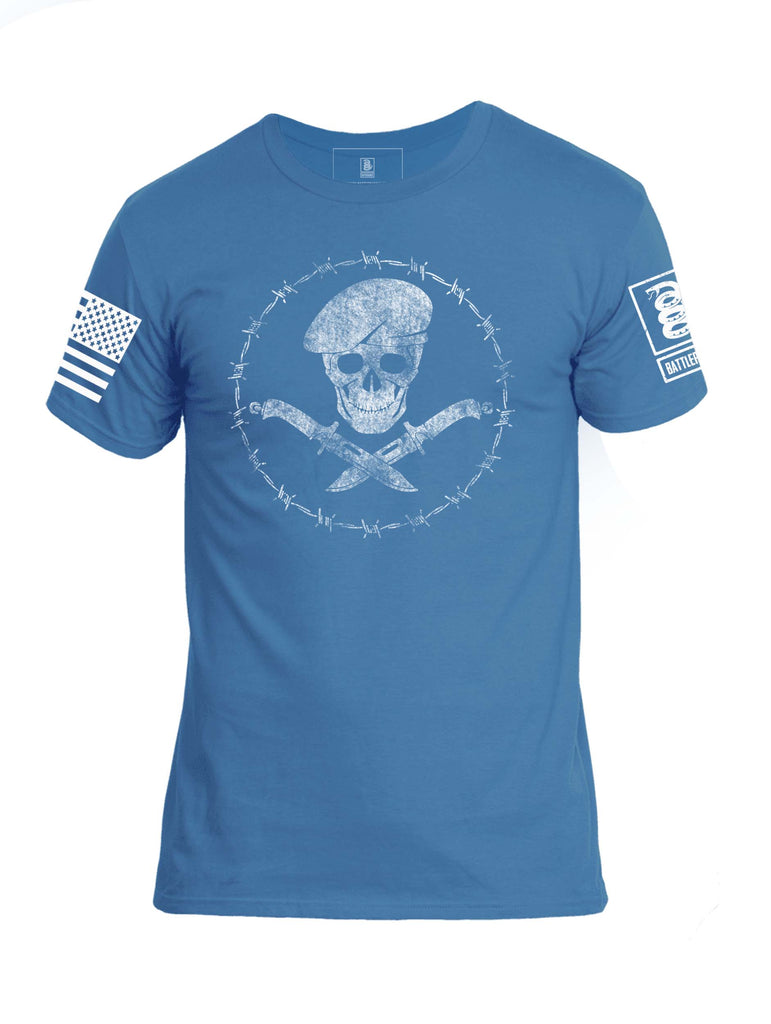 Battleraddle Skull Mens Cotton Crew Neck T Shirt