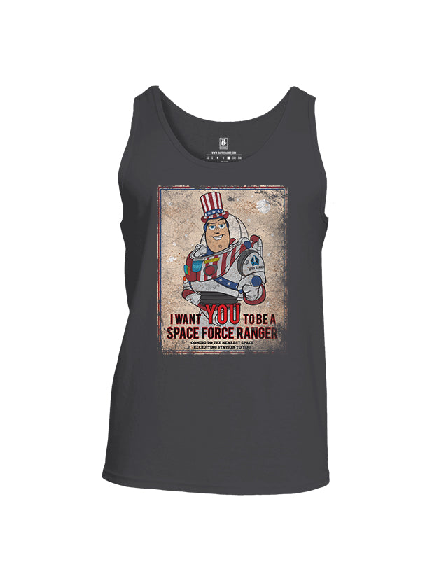Battleraddle I Want You To Be A Space Force Ranger Mens Cotton Tank Top