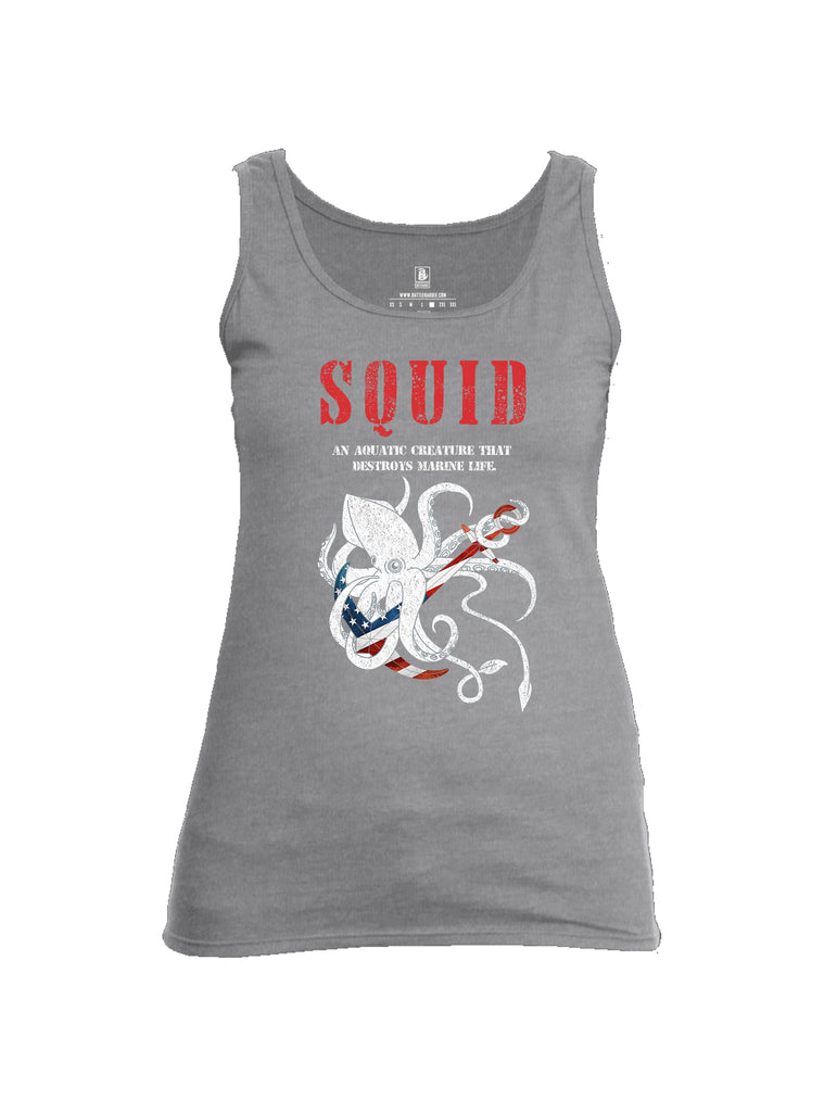 Battleraddle Squid Womens Cotton Tank Top