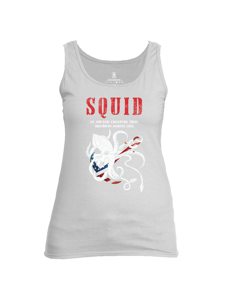 Battleraddle Squid Womens Cotton Tank Top