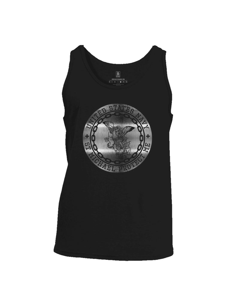 Battleraddle USN St Michael Protect Me Cotton Tank Top