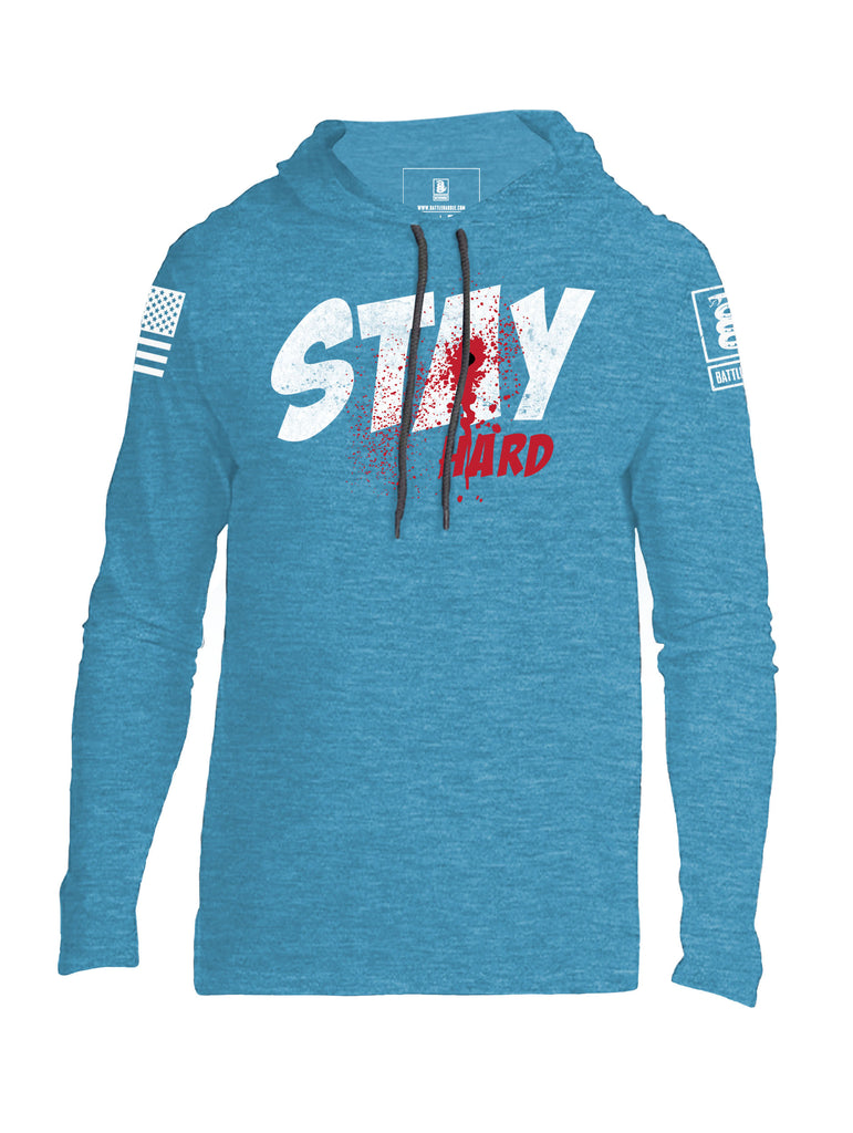 Battleraddle Stay Hard Mens Thin Cotton Lightweight Hoodie
