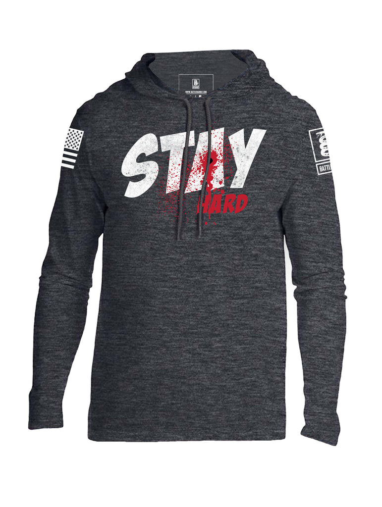 Battleraddle Stay Hard Mens Thin Cotton Lightweight Hoodie