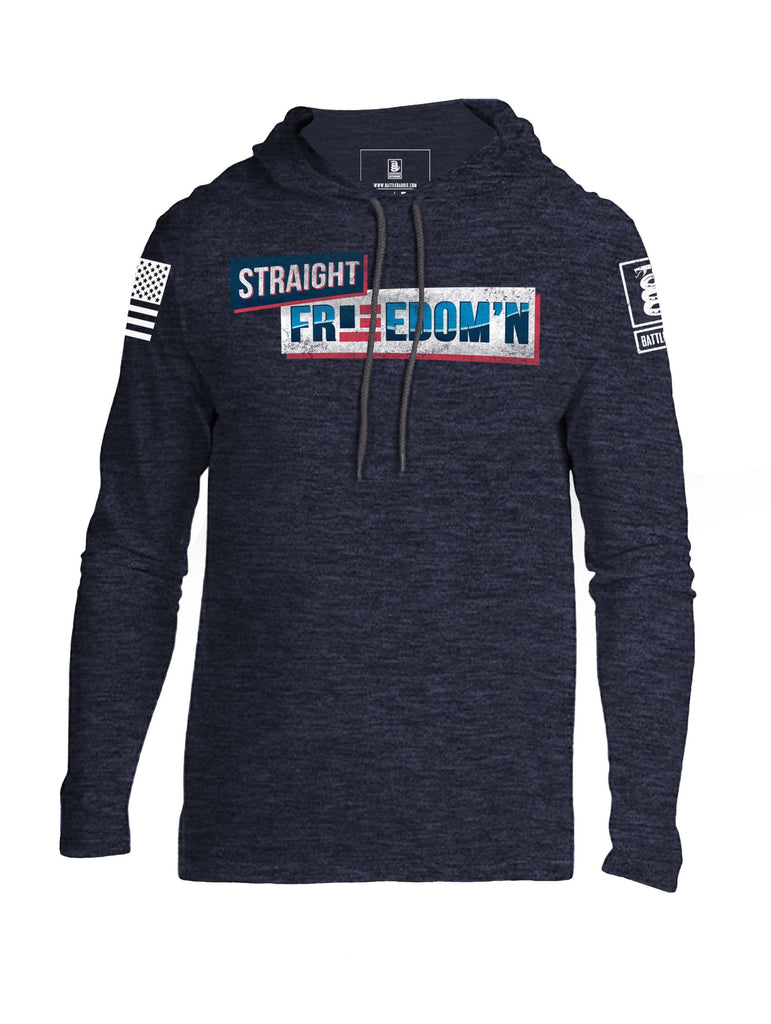 Battleraddle Straight Freedom'n Mens Thin Cotton Lightweight Hoodie