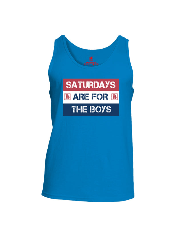 Battleraddle Saturdays Are For The Boys Mens Cotton Tank Top