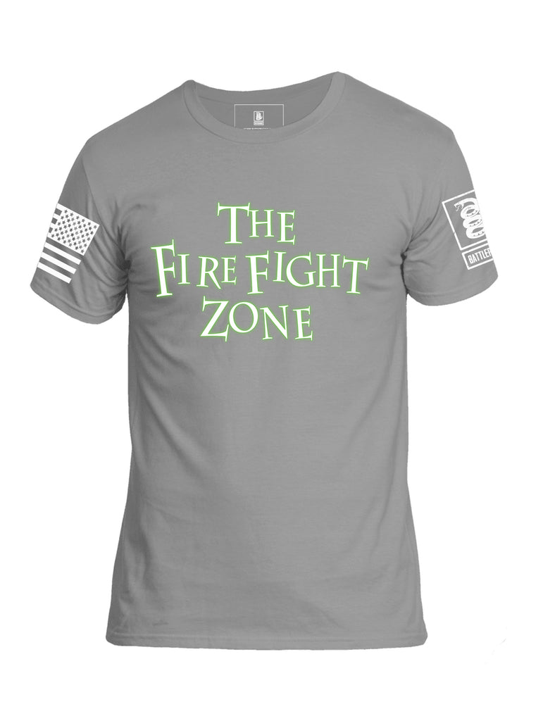 Battleraddle The Fire Fight Zone Mens Cotton Crew Neck T Shirt
