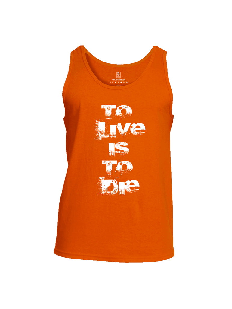 Battleraddle To Live Is To Die Mens Cotton Tank Top