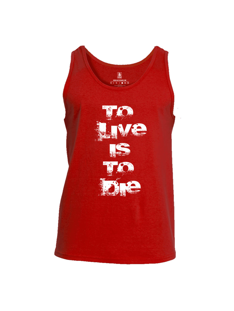 Battleraddle To Live Is To Die Mens Cotton Tank Top