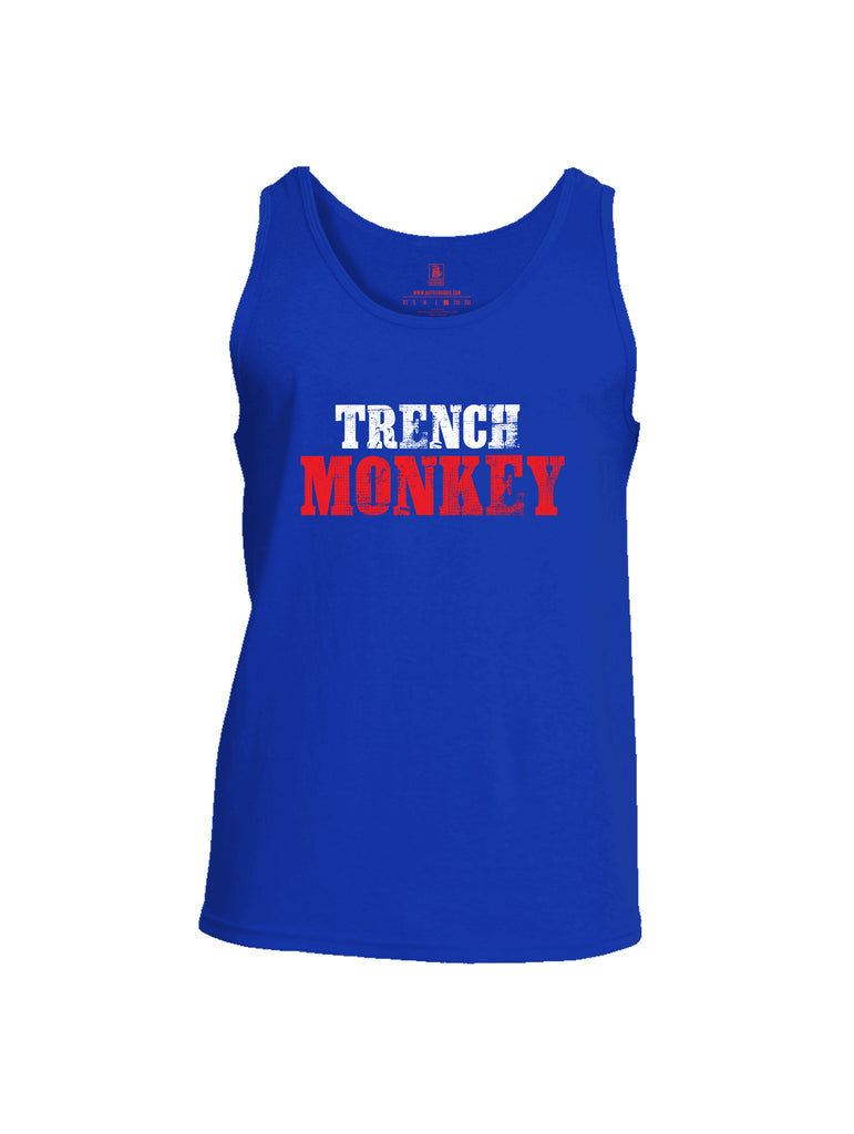Battleraddle Trench Monkey Red Mens Cotton Tank Top