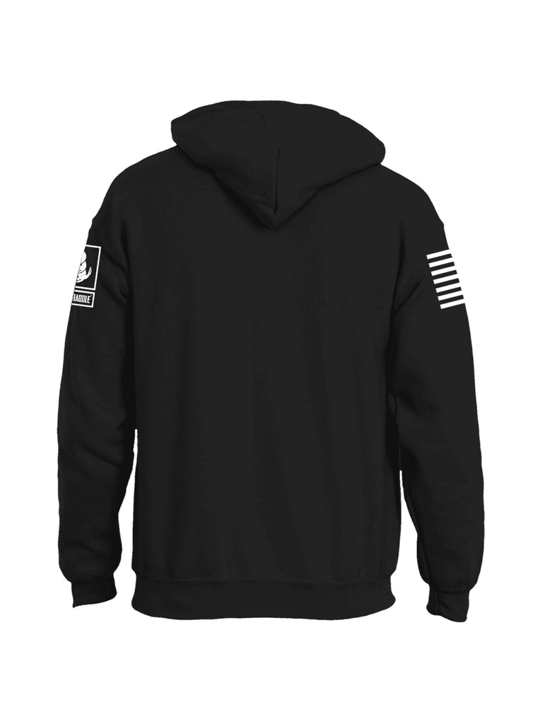 Battleraddle Embrace The Suck White Sleeve Print Mens Blended Hoodie With Pockets