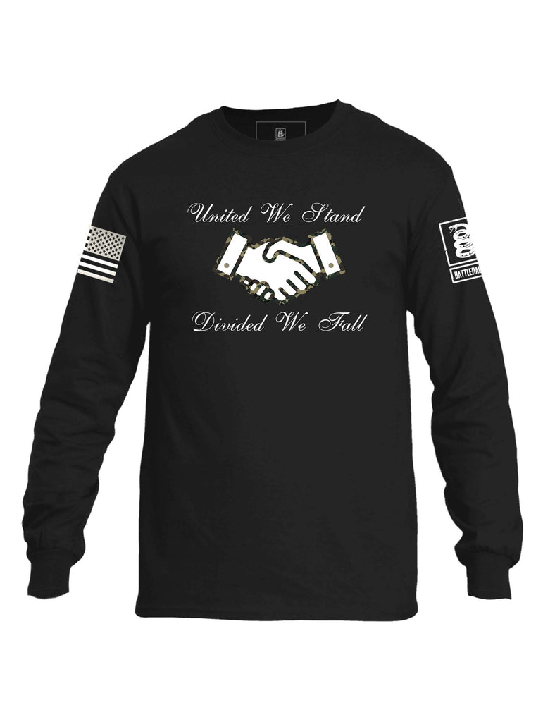 Battleraddle United We Stand Divided We Fall Mens Cotton Long Sleeve T Shirt