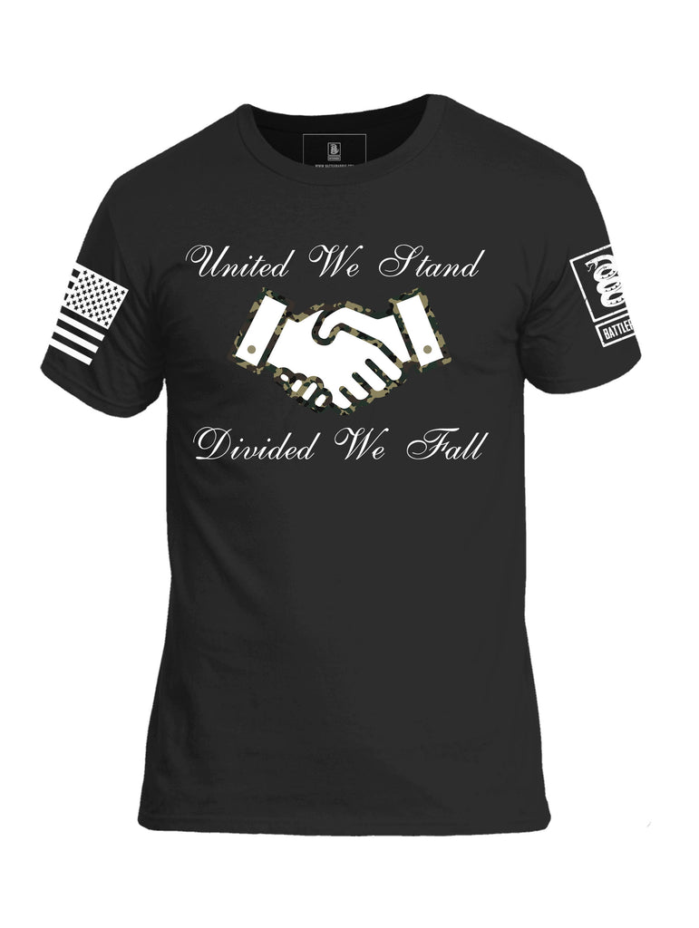 Battleraddle United We Stand Divided We Fall Mens Crew Neck Cotton T Shirt
