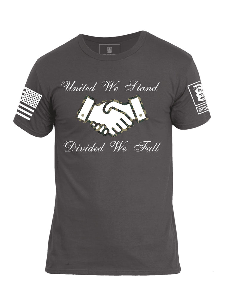 Battleraddle United We Stand Divided We Fall Mens Crew Neck Cotton T Shirt