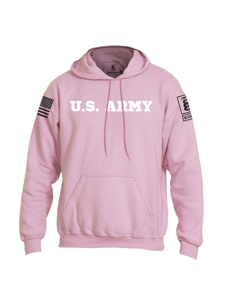 Battleraddle U.S. Army Certifying Janitors Since 1775 White Sleeve Print Mens Blended Hoodie With Pockets
