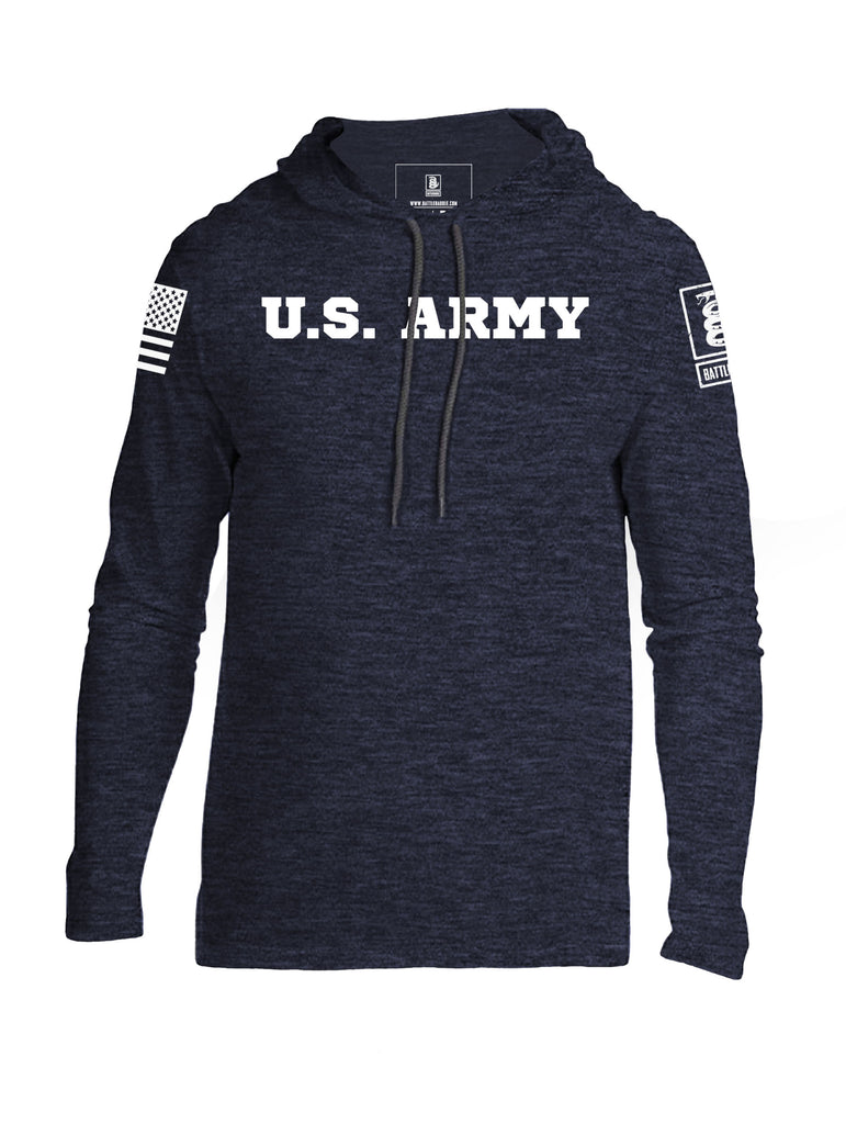 Battleraddle U.S. Army Certifying Janitors Since 1775 White Sleeve Print Mens Thin Cotton Lightweight Hoodie