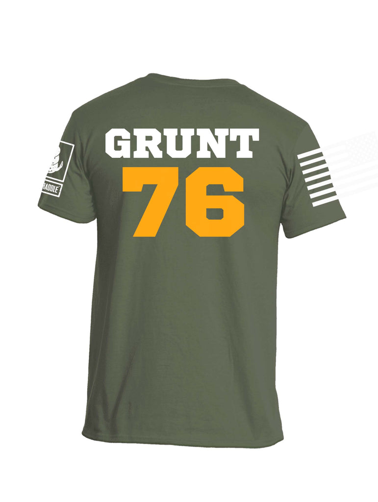 Battleraddle US Army Grunt 76 Jersey Mens Cotton Crew Neck T Shirt
