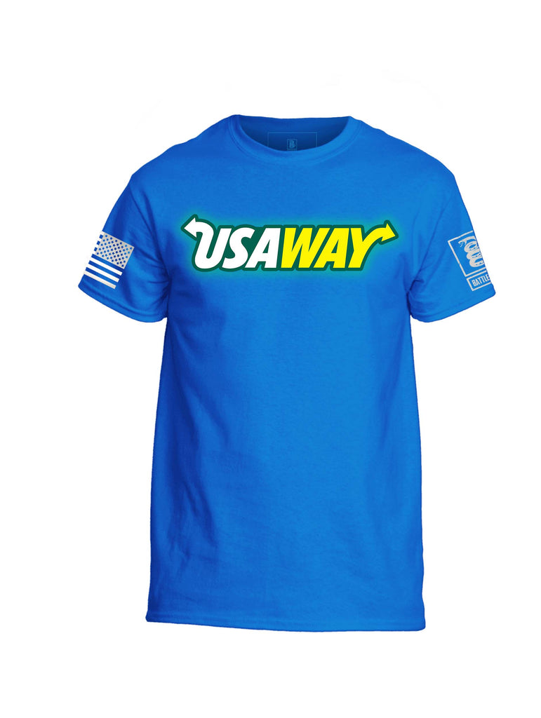 Battleraddle USAWAY Mens 100% Battlefit Polyester Crew Neck T Shirt