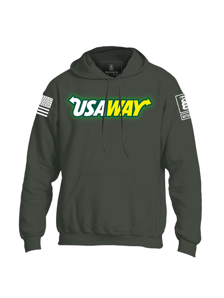Battleraddle USAWAY Mens Blended Hoodie With Pockets