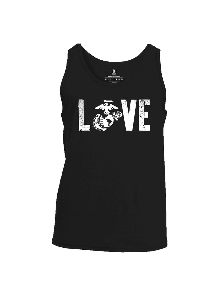 Battleraddle LOVE Marines Mens Cotton Tank Top