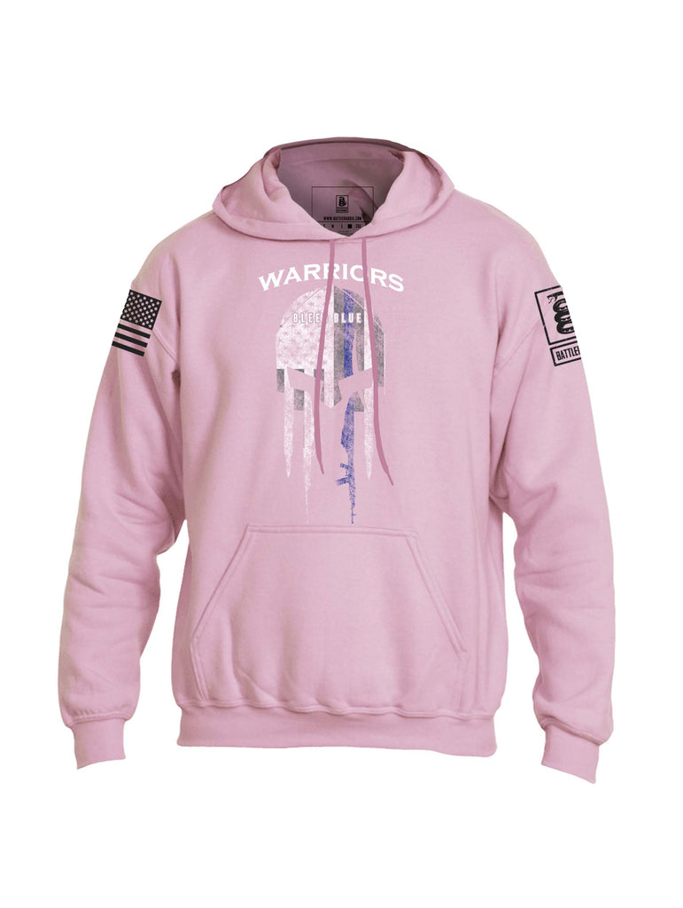 Battleraddle Warriors Bleed Blue Mens Blended Hoodie With Pockets