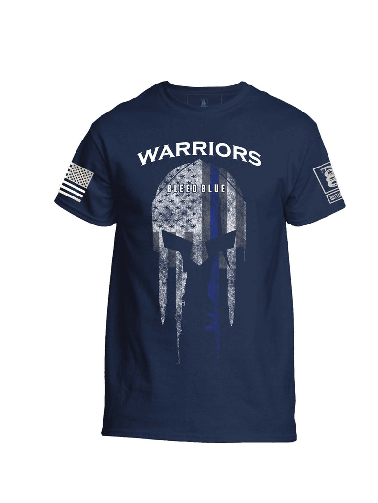 Battleraddle Warriors Bleed Blue 100% Battlefit Polyester Crew Neck T Shirt