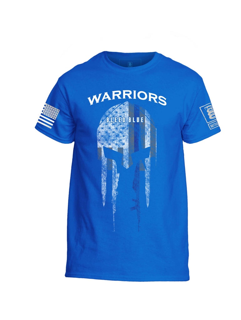 Battleraddle Warriors Bleed Blue 100% Battlefit Polyester Crew Neck T Shirt