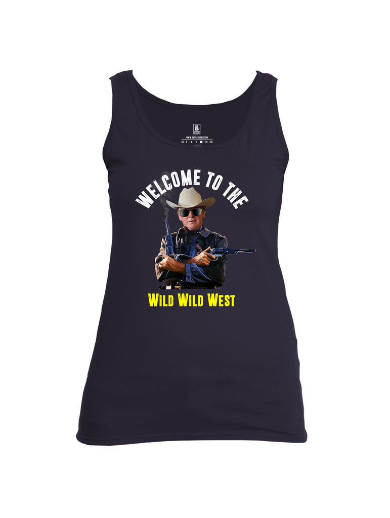 Battleraddle Welcome To The Wild Wild West Womens Cotton Tank Top