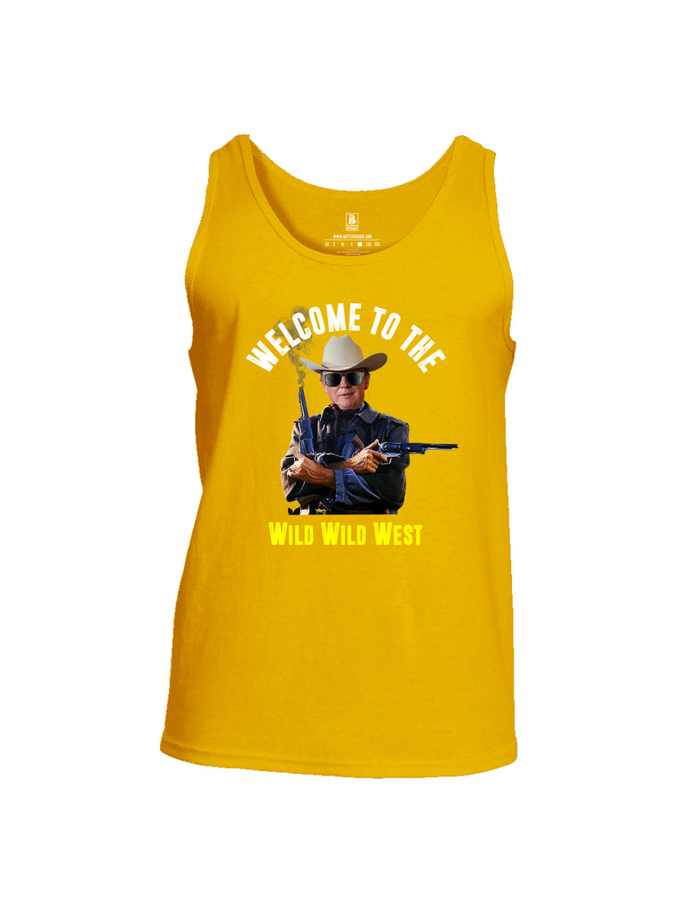 Battleraddle Welcome To The Wild Wild West Mens Cotton Tank Top
