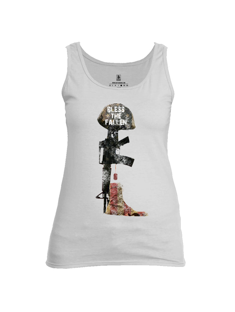 Battleraddle Bless The Fallen Womens Cotton Tank Top