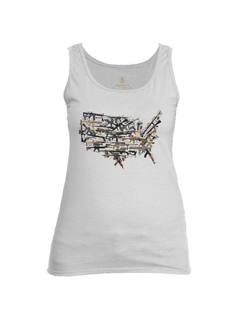 Battleraddle USA Rifle Land Womens Cotton Tank Top