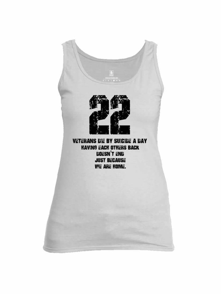Battleraddle 22 Veterans Die By Suicide A Day Womens Cotton Tank Top shirt|custom|veterans|Apparel-Womens Tank Tops-Cotton