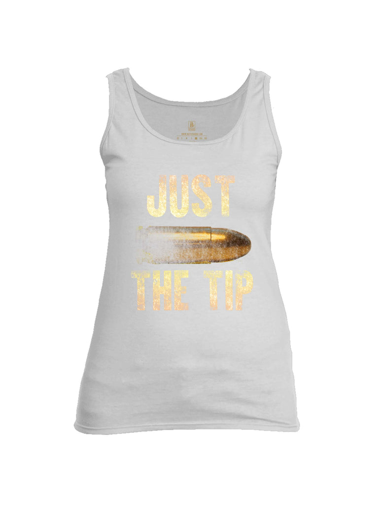Battleraddle Just The Tip Big Bullet Womens Cotton Tank Top