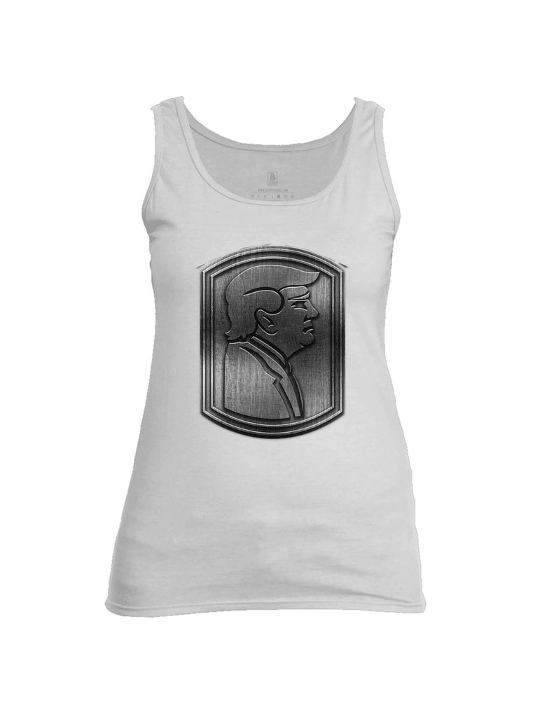 Battleraddle Trump Army Silver Womens Cotton Tank Top shirt|custom|veterans|Apparel-Womens Tank Tops-Cotton