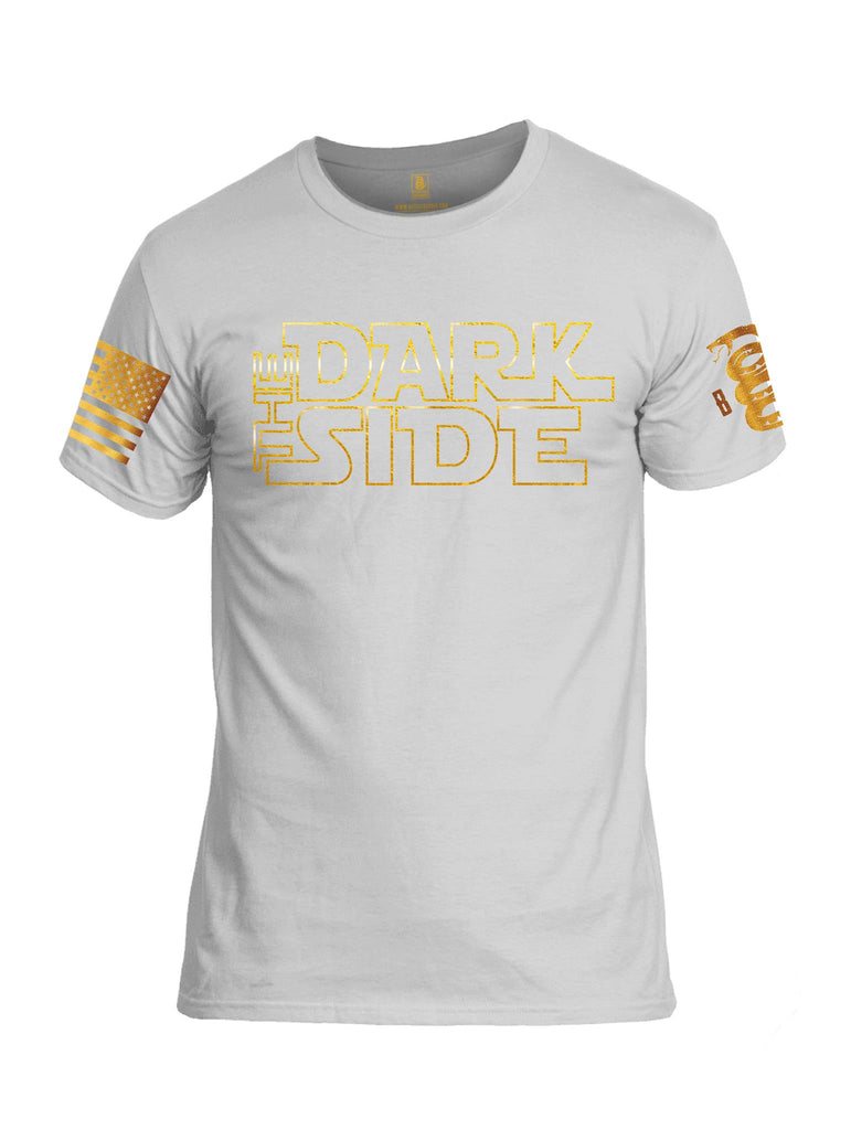 Battleraddle The Dark Side Brass Sleeve Print Mens Cotton Crew Neck T Shirt