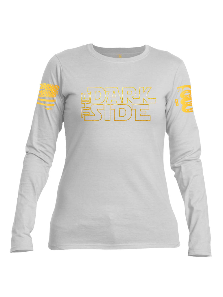 Battleraddle The Dark Side Brass Sleeve Print V2 Womens Cotton Long Sleeve Crew Neck Sweatshirt
